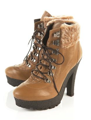 high heel walking boots