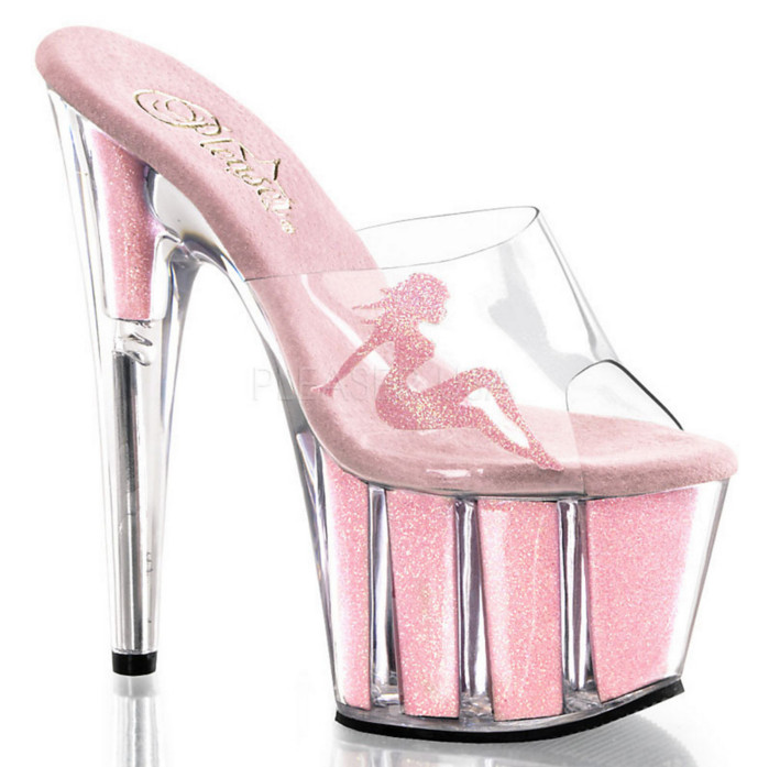 stripper heels pink