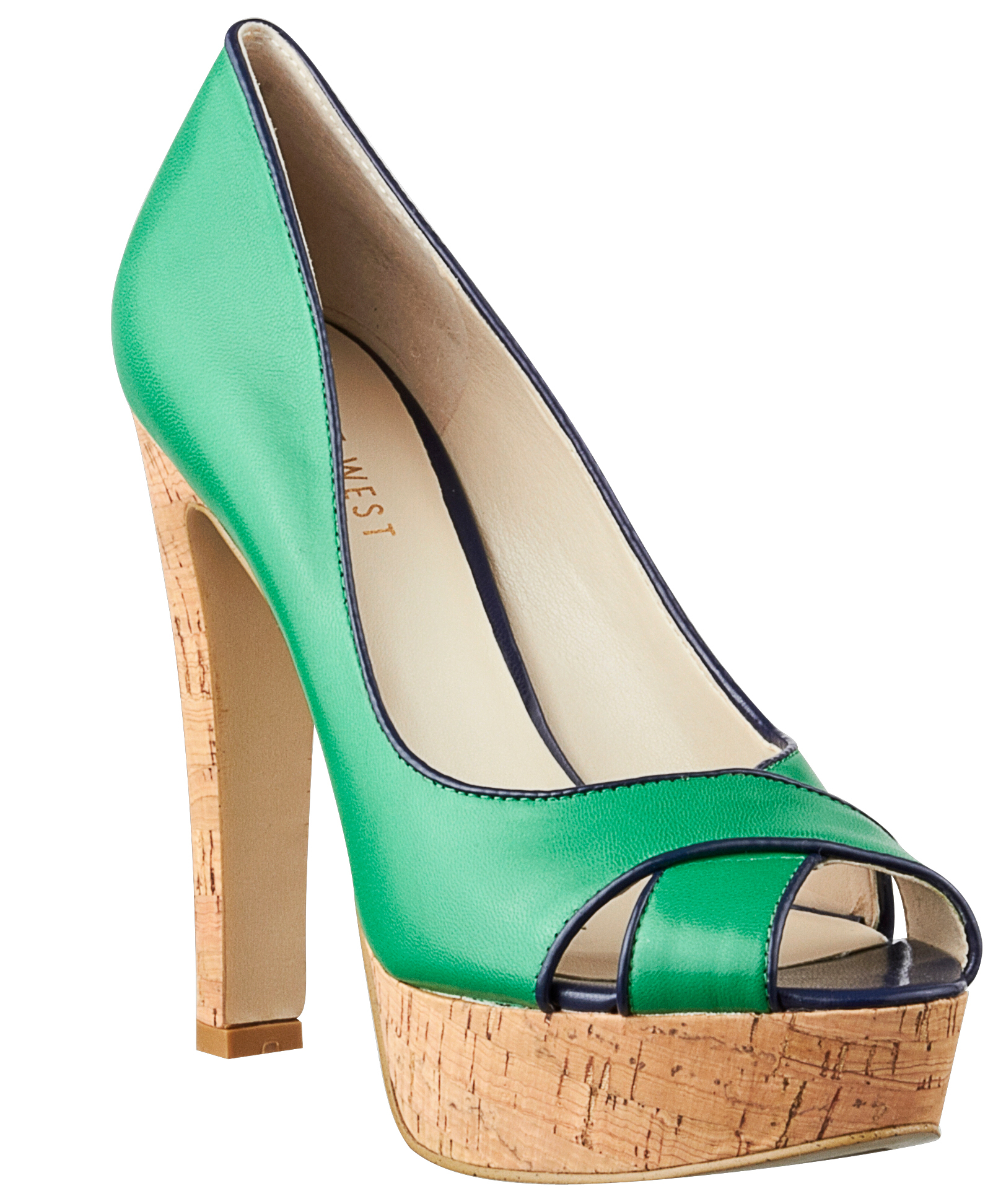 nine west cork heels