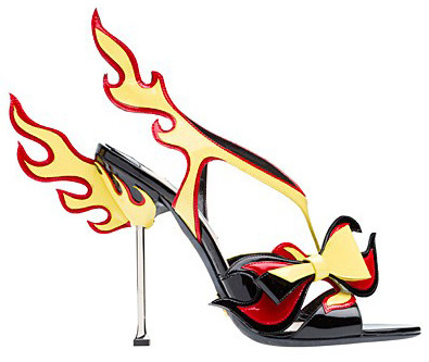 prada flame high heels