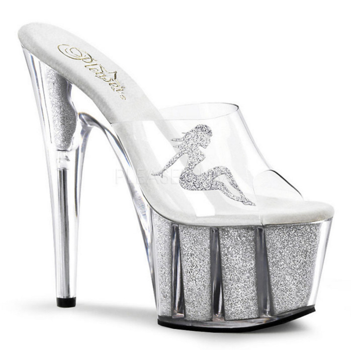 clear exotic dancer shoes