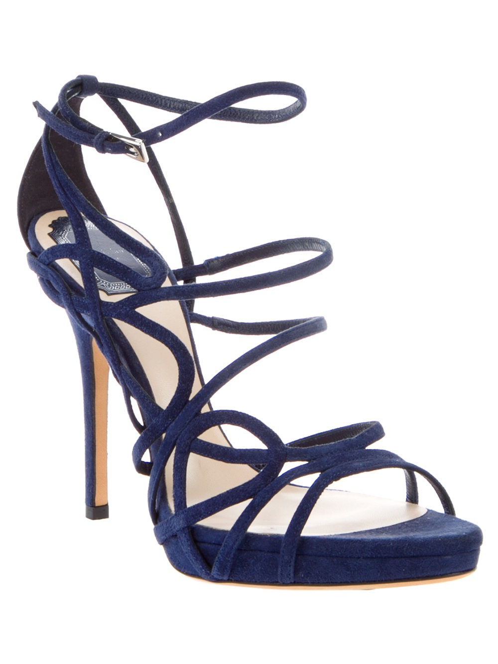 navy blue strappy high heels shop 903ab 
