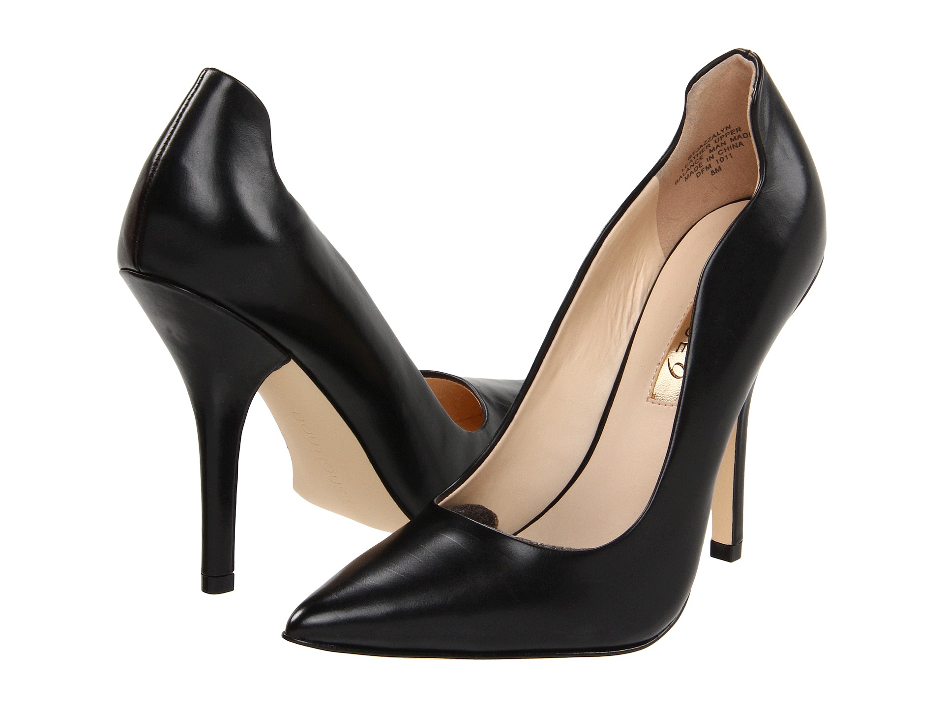 black work pumps: comfortable, pointy 