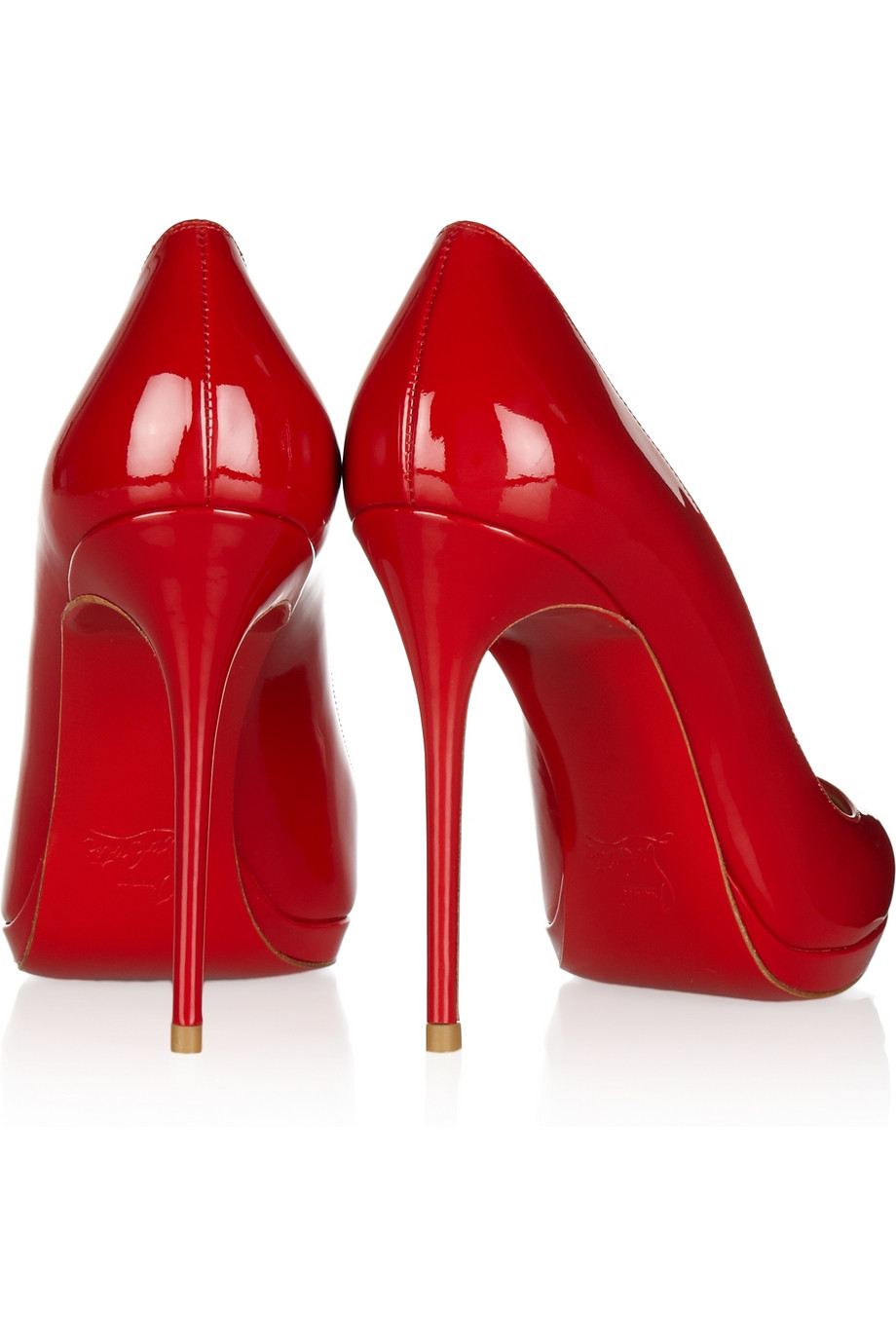 red shoes with red soles