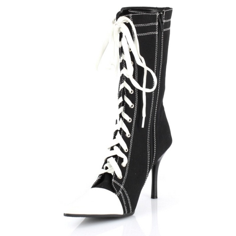 goal in high heeled sneaker boots 