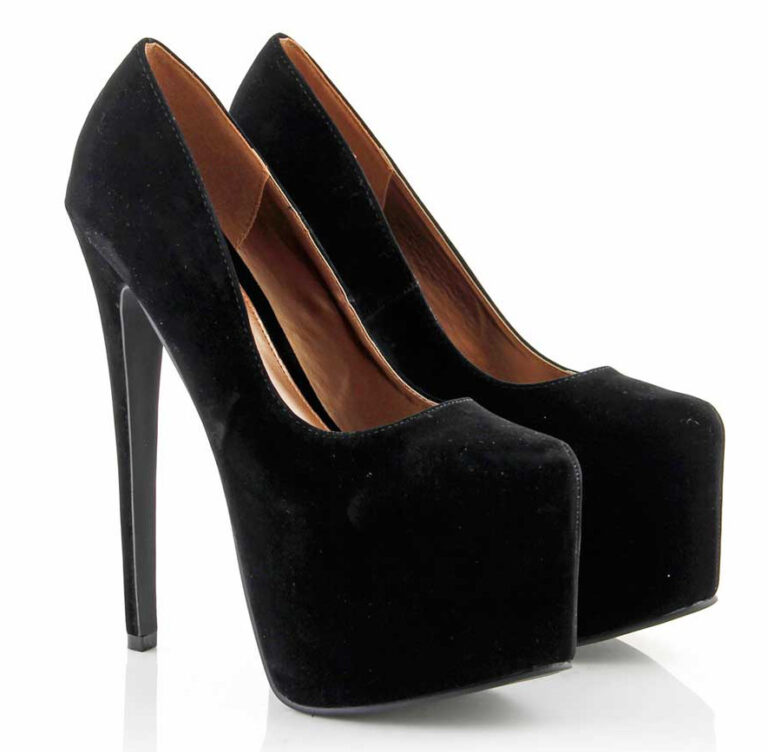 Black Suede Platform Shoes – High Heels Daily