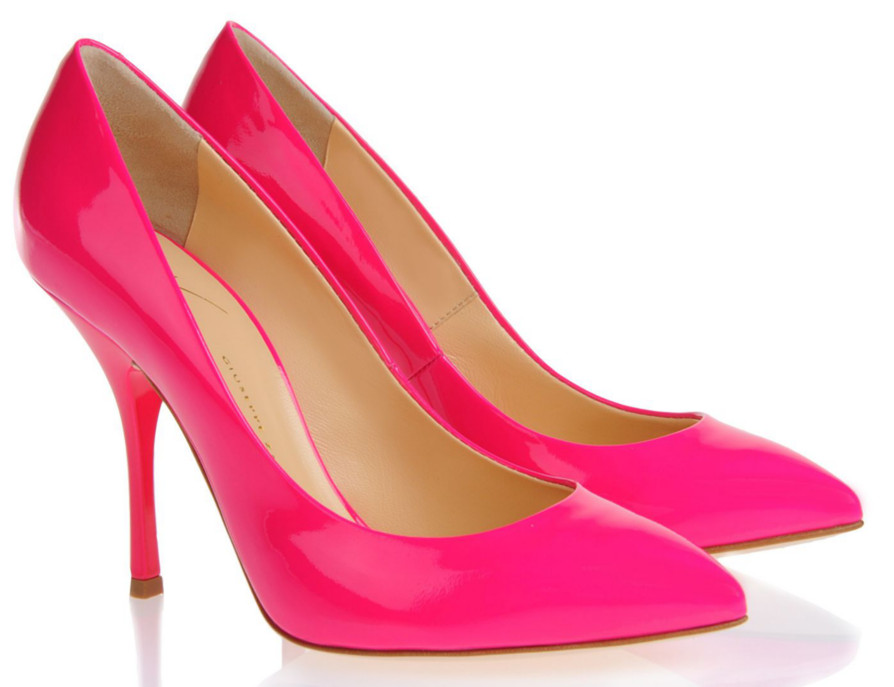 giuseppe zanotti pink heels