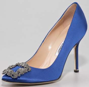 Manolo Blahnik Sex And The City Blue Shoes 66