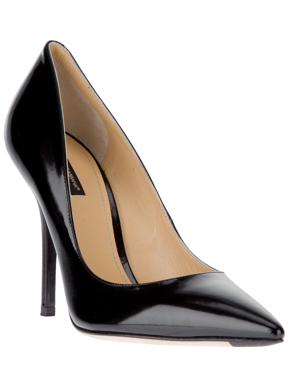 Three black leather pumps from Dolce \u0026 