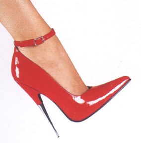 red 6 inch heels