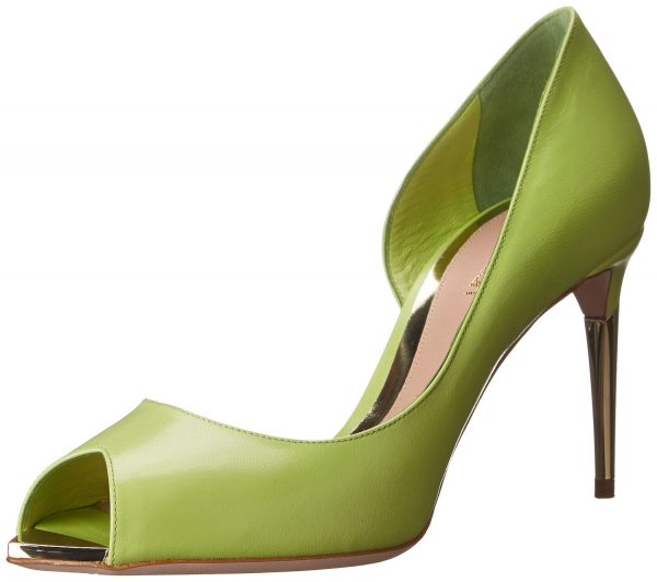 high heels in green