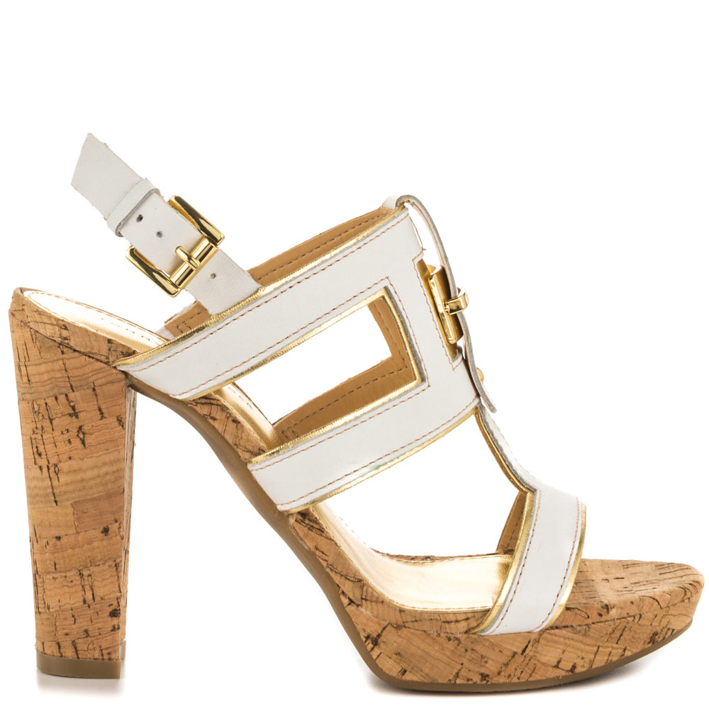 cork high heels