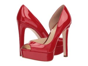 red nike high heels