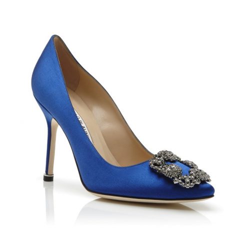 manolo blahnik sex and the city blue shoes