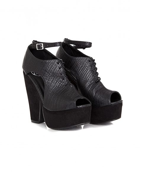 Missguided High Black Wedges