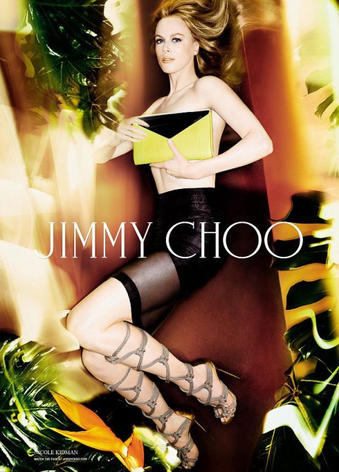 Nicole Kidman in rope sandals for Jimmy Choo
