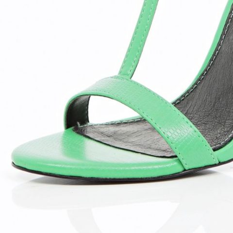 Green T Bar Sandals