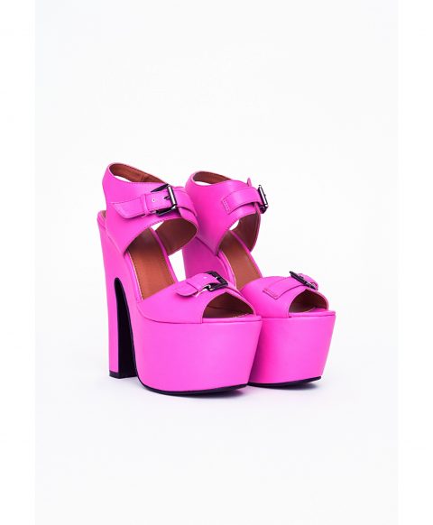 Hot Pink High Heel Platforms