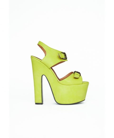 Lime Platform Shoes by Missguided