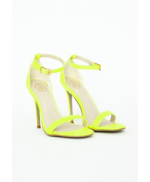 Neon Yellow High Heel Shoes