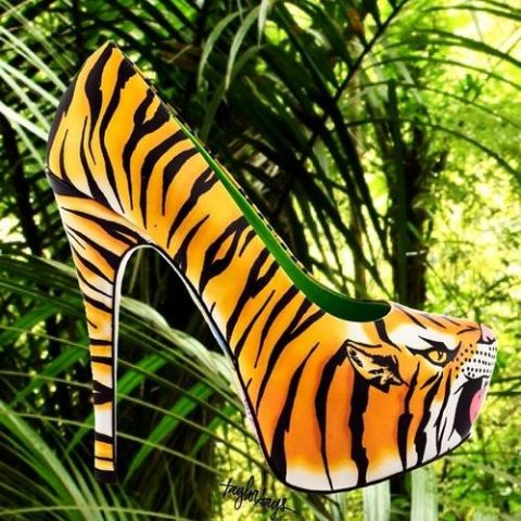 Jungle high heels