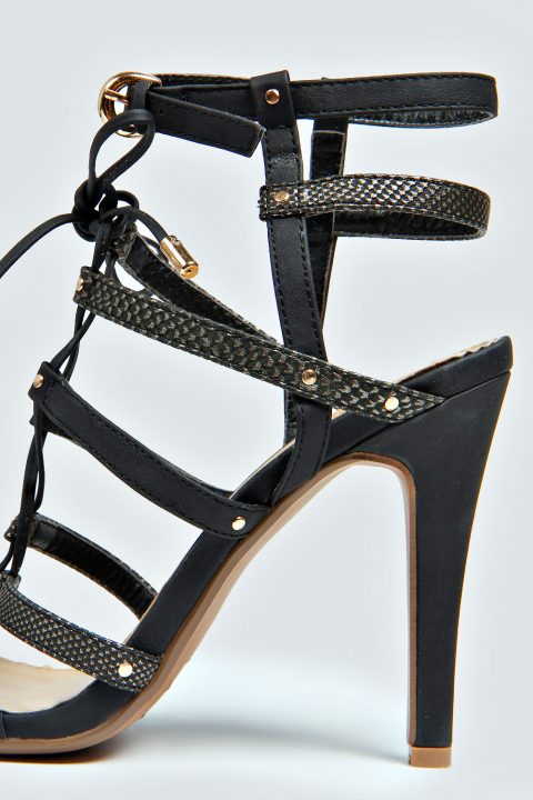Macioe high heel black sandals