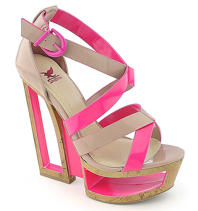 Sizzling strappy sandals! Hot pink party shoes from only $22.99! – High ...