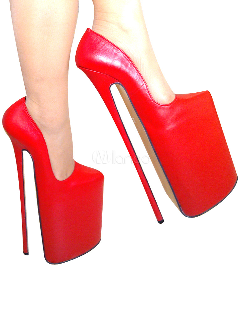 Peep Toe Slide Shoe 6-inch Heel 5-colors DOMINA-101 – FantasiaWear