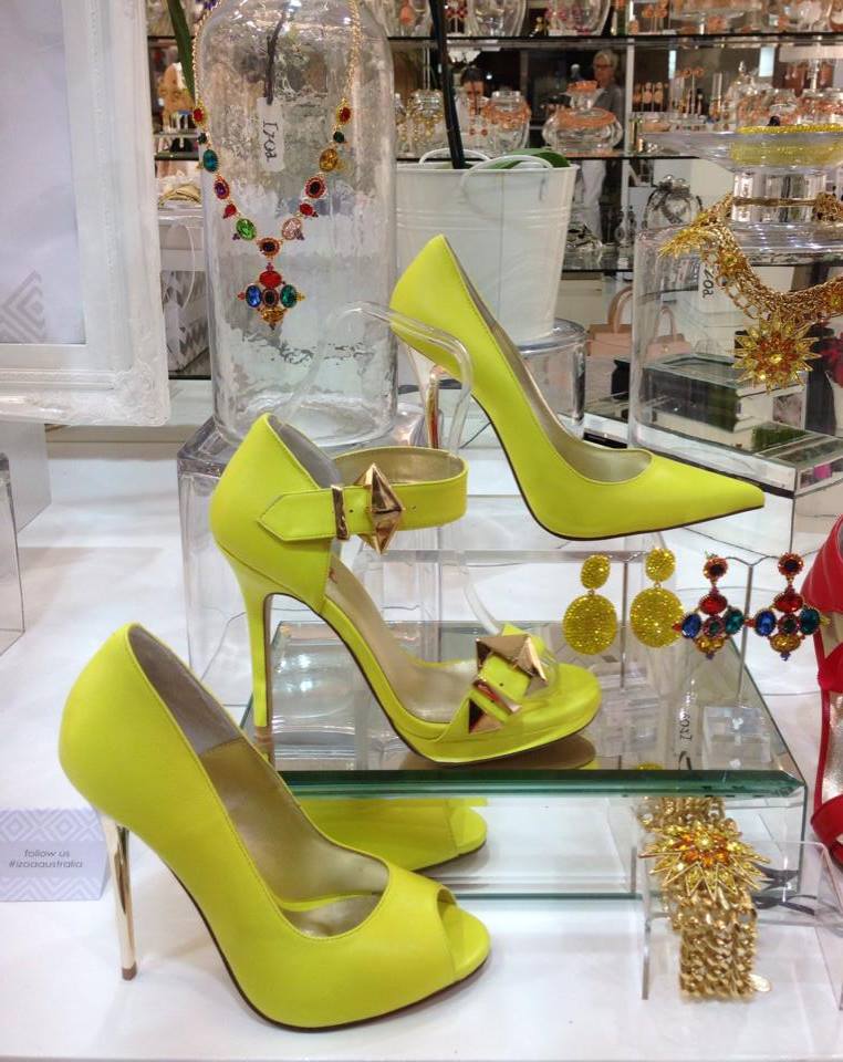 Yellow high clearance heels australia