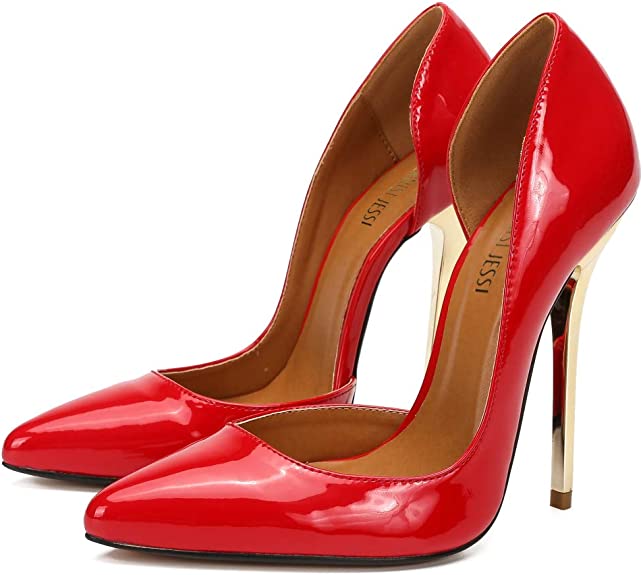 Difumos Womens Fashion Slip On Platform Pump Comfort Stiletto Heels Walking  Lightweight Red (14cm) 8 - Walmart.com