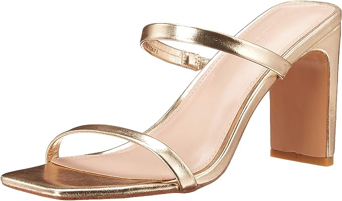 Gold strappy hot sale evening shoes